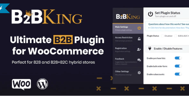 B2BKing v2.1.0 –终极WooCommerce B2B和批发插件