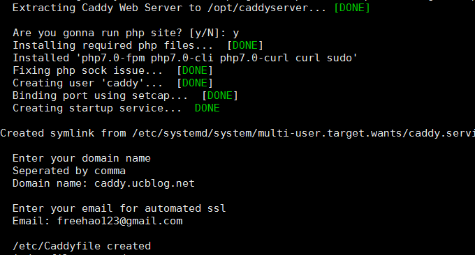 Caddy最容易上手的Web Server-自动化HTTPS一分钟部署网站网盘